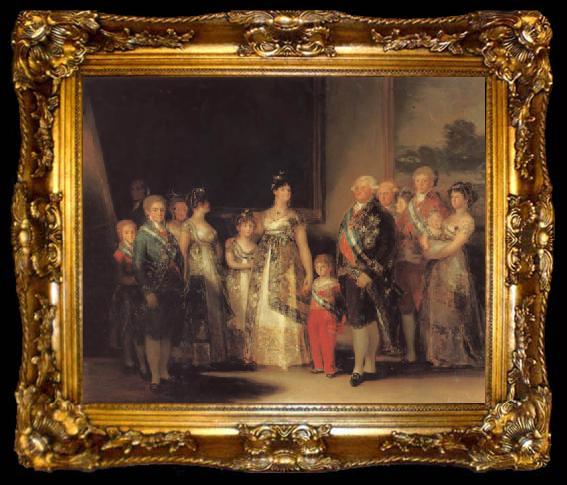 framed  Francisco de goya y Lucientes The Family of Charles IV, ta009-2